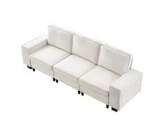 VEVOR Baltas sofa su vieta daiktams apačioje