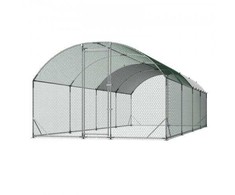 Vevor Didelis metalinis vištidės voljeras 2,7 x 7,6 x 2 m