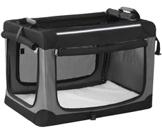 Songmics Sulankstoma šunų transportavimo dėžė, 600D Oxford audinys, 76x53x53 cm