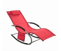 Sobuy , Supamasis krėslas, Poilsio krėslas, Lauko baldai, raudona, OGS28-R
