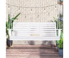 Outsunny Medinės pakabinamos sodo sūpynės su sulankstomu staliuku 2-3 žmonėms 150 x 75 x 53 cm