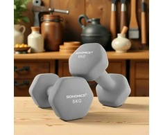 SONGMICS hanteliai, 2 vnt. rinkinys, 2 x 5kg