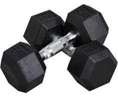 Homcom Šešiakampių hantelių rinkinys 2 x 8 KG