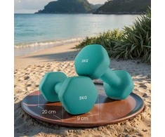 SONGMICS hanteliai, 2 vnt. rinkinys, 2 x 3kg