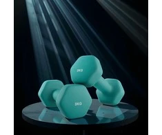SONGMICS hanteliai, 2 vnt. rinkinys, 2 x 3kg