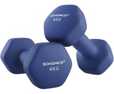 Songmics 2 hantelių rinkinys mėlynos spalvos