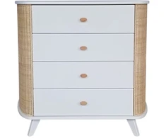 Theobebe Coquillage Komoda – Balta, kreminė