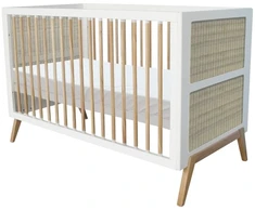 Theobebe Marelia Daugiapakopė transformuojama lova 70 x 140 – Balta, kreminė