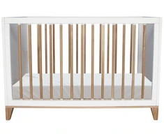 Theobebe Nami Transformuojama lova 60 x 120 – Balta, kreminė