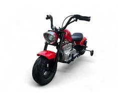 Toycars Chopperas, 24 voltų vaikiškas elektrinis motociklas, 122x62x73 cm, raudonas