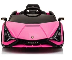 Toycars Elektrinis automobilis vaikams, Lamborghini Sian, 108x62x40 cm, Rožinė