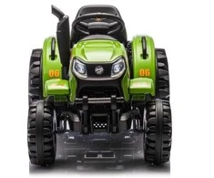 Toycars Elektrinis traktorius su priekaba, 12V, žalias, 115x68x63 cm