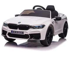 Toycars Elektrinis vaikų automobilis, BMW M5, 124x74x55 cm, Baltas