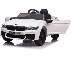 Toycars Elektrinis vaikų automobilis, BMW M5, 124x74x55 cm, Baltas