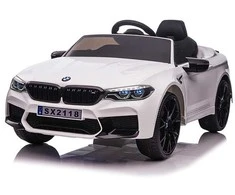 Toycars Elektrinis vaikų automobilis, BMW M5, 124x74x55 cm, Baltas