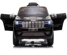 Toycars Elektrinis vaikų automobilis, Jeep Grand Cherokee, 114x76x58 cm, Juoda