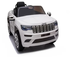 Toycars Elektrinis vaikų automobilis, Jeep Grand Cherokee, 114x76x58 cm, Baltas
