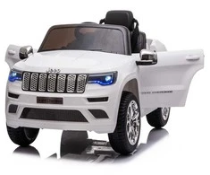 Toycars Elektrinis vaikų automobilis, Jeep Grand Cherokee, 114x76x58 cm, Baltas