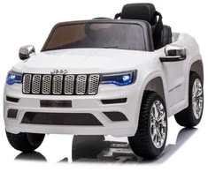 Toycars Elektrinis vaikų automobilis, Jeep Grand Cherokee, 114x76x58 cm, Baltas