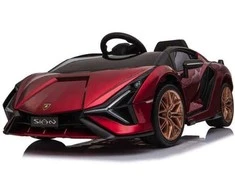 Toycars Elektrinis Žaislinis Automobilis, Lamborghini Sian, 108x62x40 cm, Raudonas