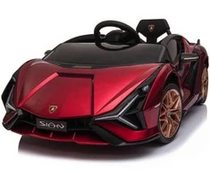 Toycars Elektrinis Žaislinis Automobilis, Lamborghini Sian, 108x62x40 cm, Raudonas