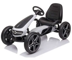 Toycars Go-Kart, MERCEDES Go-Kart, 112x58x62 cm, Baltas
