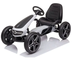 Toycars Go-Kart, MERCEDES Go-Kart, 112x58x62 cm, Baltas