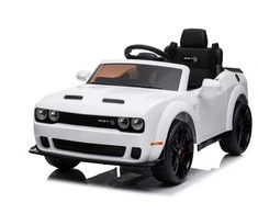 Toycars Vaikų Akumuliatorinė Mašina, Dodge Challenger SRT, 110x66x62 cm, Baltas