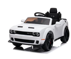 Toycars Vaikų Akumuliatorinė Mašina, Dodge Challenger SRT, 110x66x62 cm, Baltas
