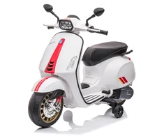 Toycars Vaikų akumuliatorinis skūteris, Vespa Sprint, 102x50x75 cm, Balta