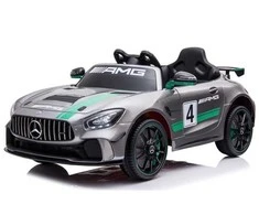 Toycars Vaikų automobilis, Mercedes-Benz GT4 AMG, 116x58x46 cm, Pilka