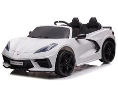 Toycars Vaikų Baterijomis Varomas Automobilis, Chevrolet Corvette Stingray, 128x71x51 cm, Baltas