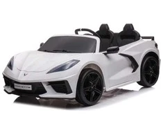 Toycars Vaikų Baterijomis Varomas Automobilis, Chevrolet Corvette Stingray, 128x71x51 cm, Baltas