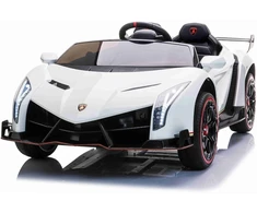 Toycars Vaikų mašinėlė, Lamborghini Veneno, 135x72x35 cm, Balta