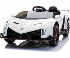 Toycars Vaikų mašinėlė, Lamborghini Veneno, 135x72x35 cm, Balta