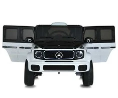 Toycars Vaikų transporto priemonė, Mercedes Benz EQG, 121x74x62 cm, Balta / Juoda