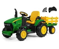 Toycars Žaislas, John Deere RC traktorius, 12V/8Ah/100Wh, 330W, 7,3 km/h, Balta
