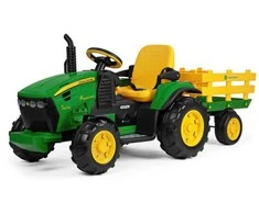 Toycars Žaislas, John Deere RC traktorius, 12V/8Ah/100Wh, 330W, 7,3 km/h, Balta