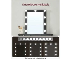 Songmics Vasagle Tualetinis staliukas su LED apšvietimu