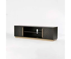 TV staliukas Seville, 180 x 50 x 38 cm, juoda