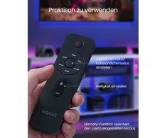 Vasagle LED apšvietimas TV spintelė su atviromis lentynomis