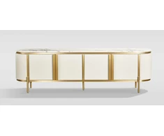 TV staliukas, 200 x 60 x 40 cm, Stilig, baltas