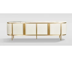 TV staliukas, 200 x 60 x 40 cm, Stilig, baltas