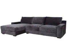 Home4You Kampinė sofa „HERDIS LC“, tamsiai pilka