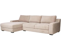 Home4You Kampinė sofa „HERDIS LC“, smėlio spalvos