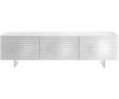 TV staliukas, 180 x 50 x 49 cm, Hudson, baltas