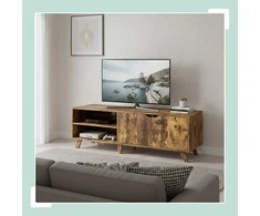 TV staliukas Relaxdays TV spintelė, 6 skyreliai, ruda
