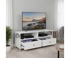TV staliukas Relaxdays TV spintelė, balta