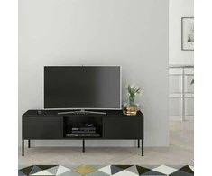 TV staliukas Skandica Komoda, MIRKA, 130x35 cm, Juoda
