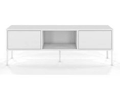 TV staliukas Skandica Komoda, MIRKA, 130x35 cm, Balta